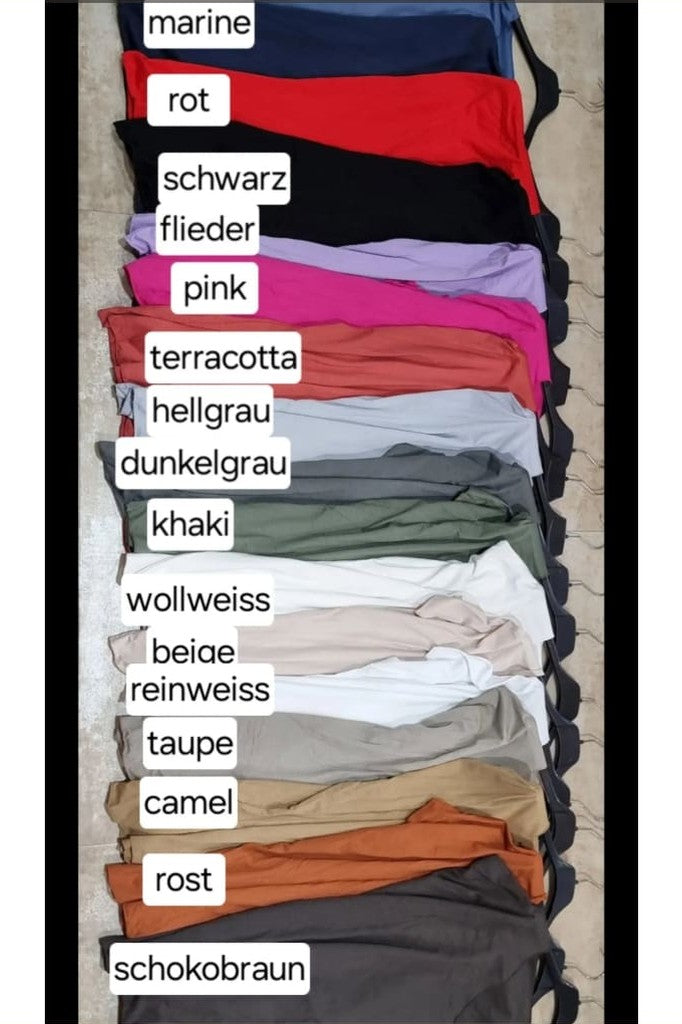 BJ-Vanessa T-Shirt uni in 25 Farben - T-Shirt