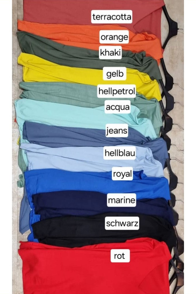 BJ-Vanessa T-Shirt uni in 25 Farben - T-Shirt