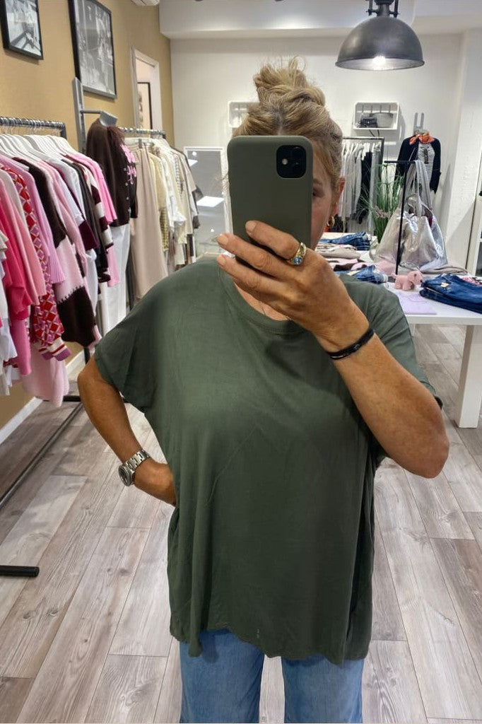 BJ-Vanessa T-Shirt uni lang - T-Shirt