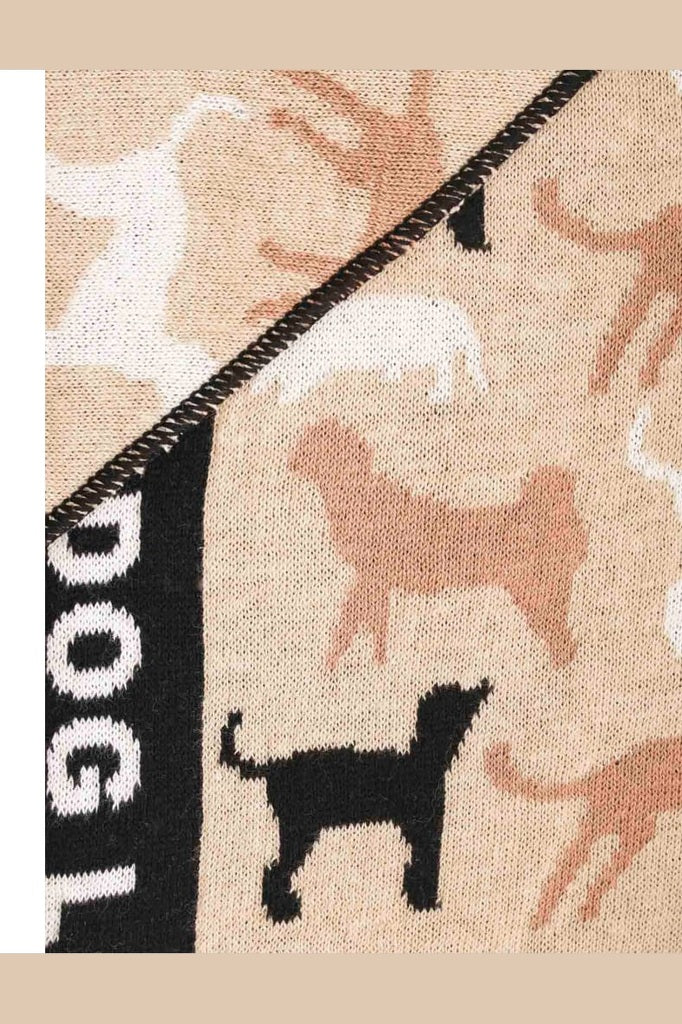 Dreieckstuch Zwillingsherz ’Doglover’ - Dreieckstuch