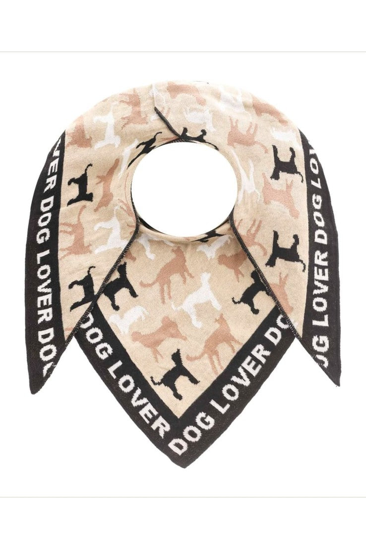 Dreieckstuch Zwillingsherz ’Doglover’ - Dreieckstuch