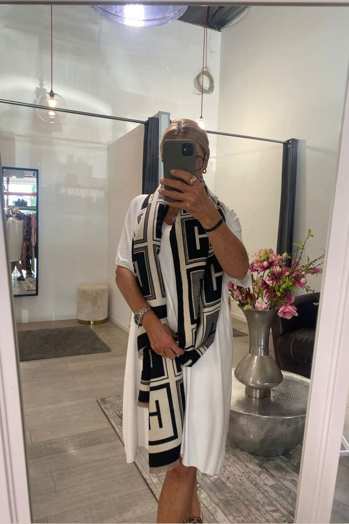 Schal Zwillingsherz ’classic times’ schwarz - Schal