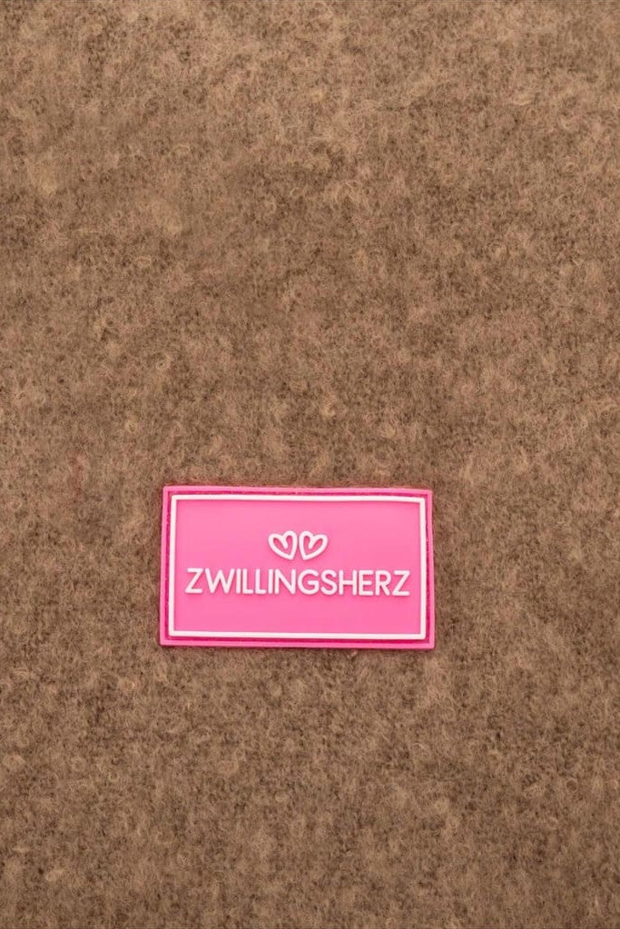 Schal Zwillingsherz ’Flauschig’ braun - Schal