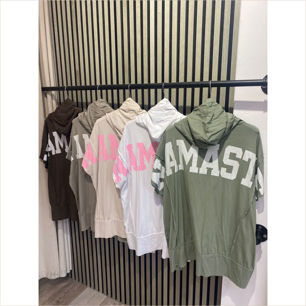 BJ-Namaste Shirt mit Kapuze kurzarm - shirt