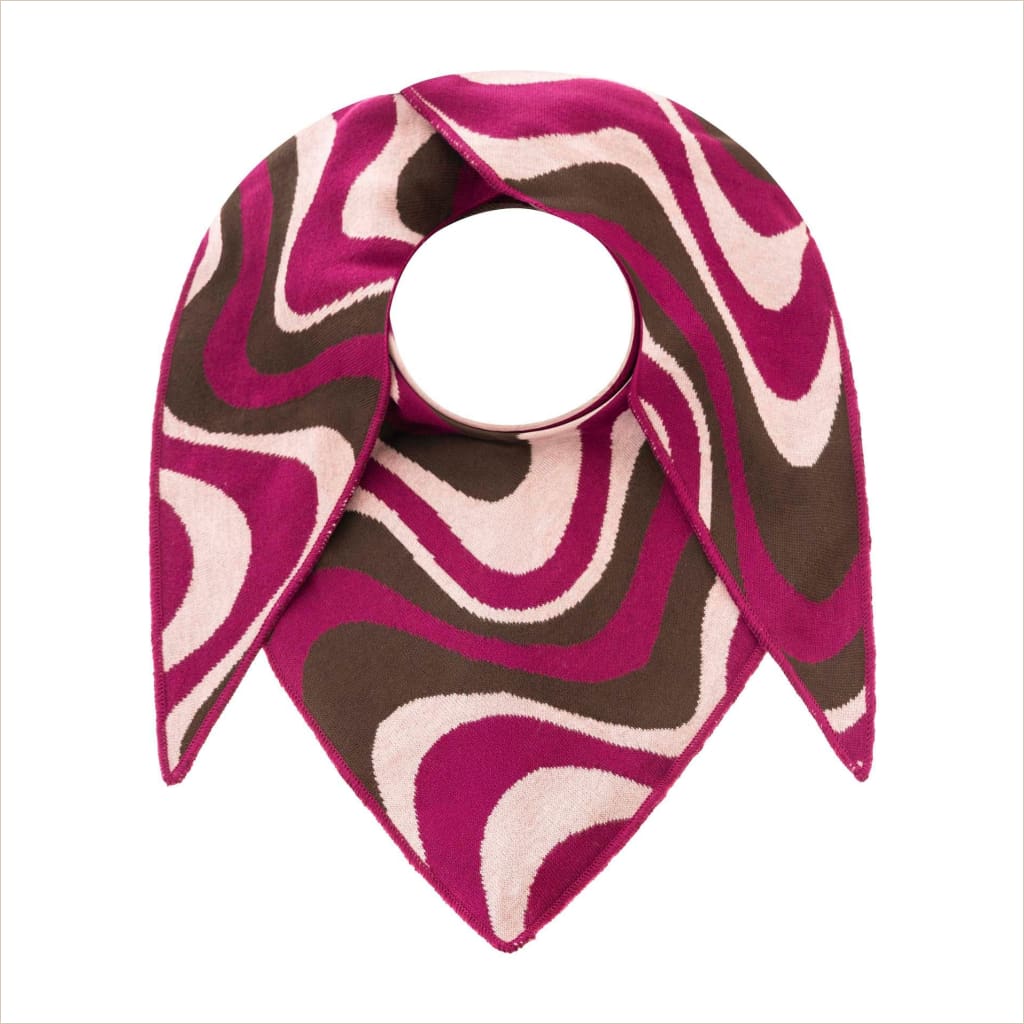 Dreieckstuch Beere Zwillingsherz ’Happy Waves’ - Dreieckstuch
