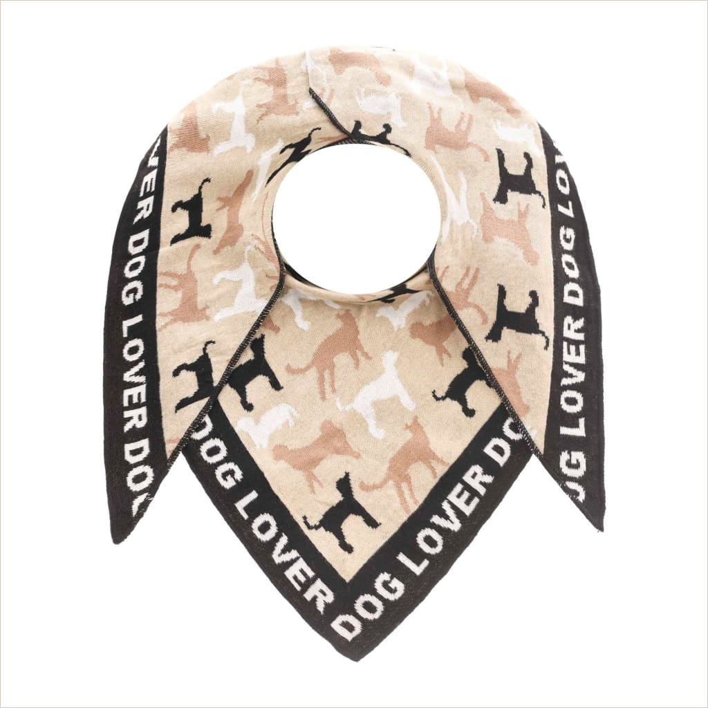 Dreieckstuch Zwillingsherz ’Doglover’ - Dreieckstuch