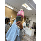 Mütze Zwillingsherz Kätzchen Bommel pink - Mütze