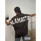 Namaste Shirt mit Kapuze kurzarm - shirt