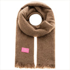Schal Zwillingsherz ’Flauschig’ braun - Schal
