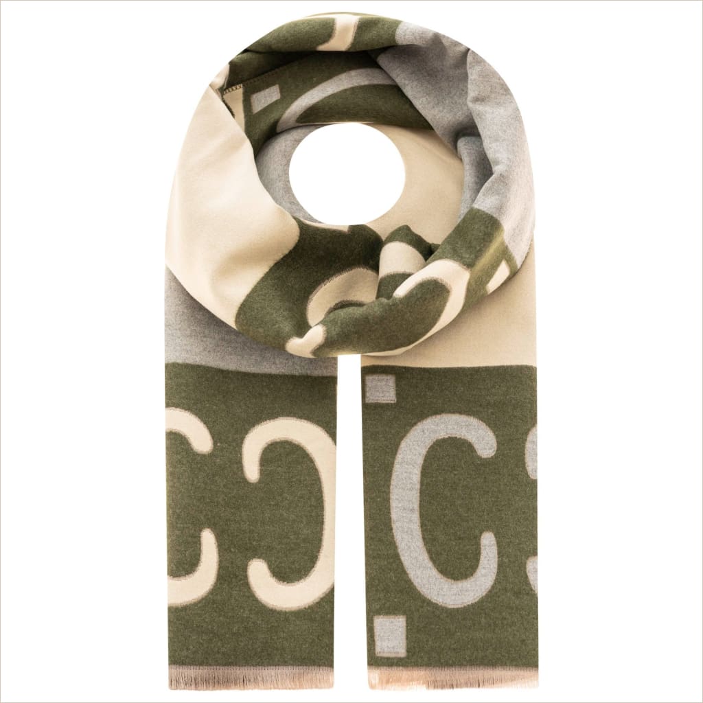 Schal Zwillingsherz ’Winterzeit’ kahki - Schal