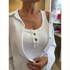 Smiley Top basic mit Knöpfen - Top