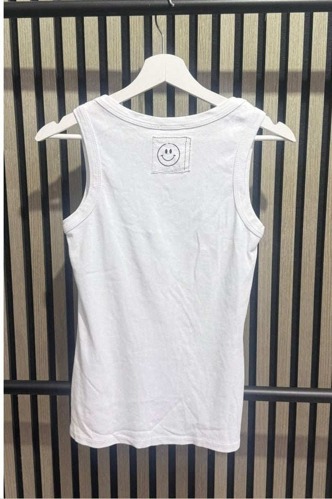 Smiley Top basic - Weiß - Top