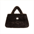XXL Zwillingsherz Fake Fur Shopper ’ZH’ schwarz - Tasche